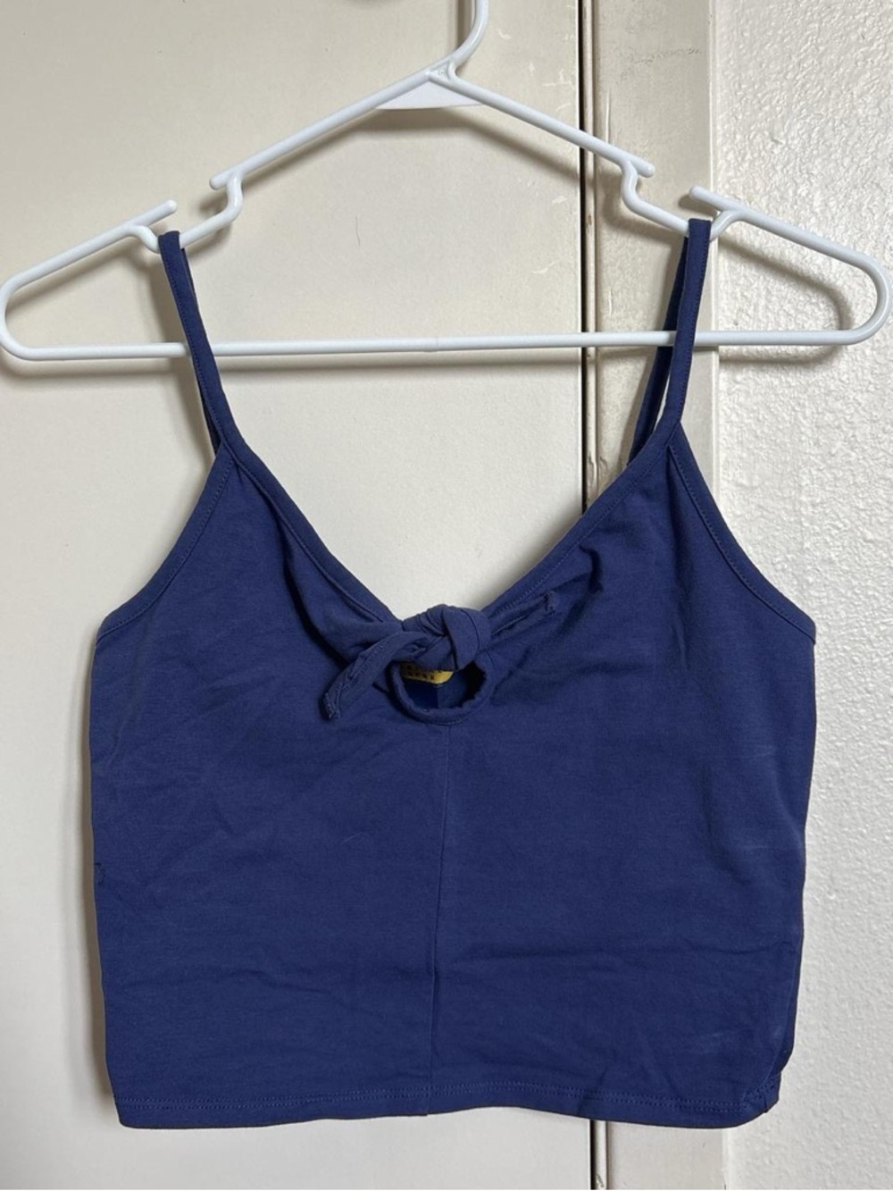 Prince & Fox Navy Tie-Front Cropped Camisole